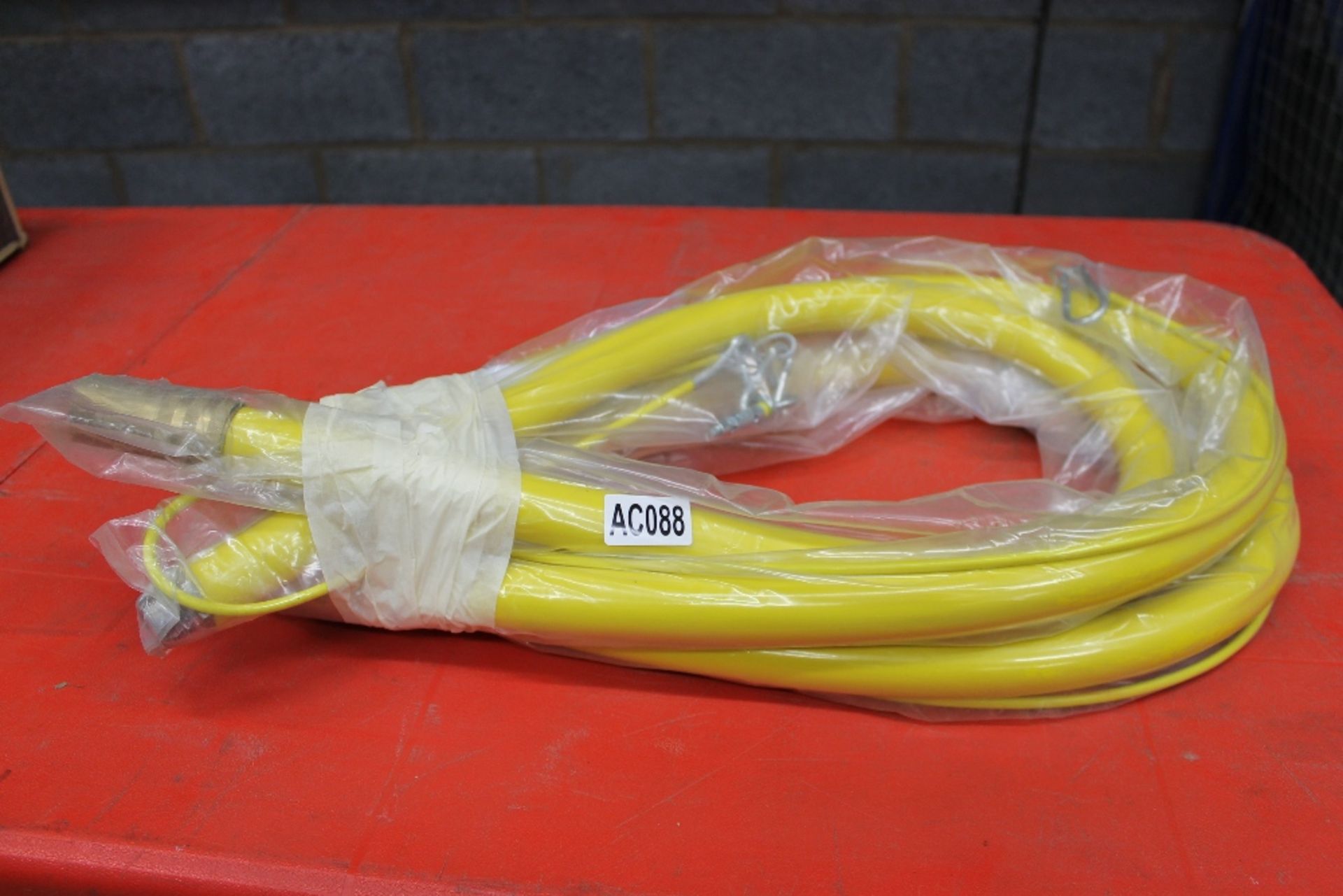 3×3/4" armed gas hoses with restrainers  48"