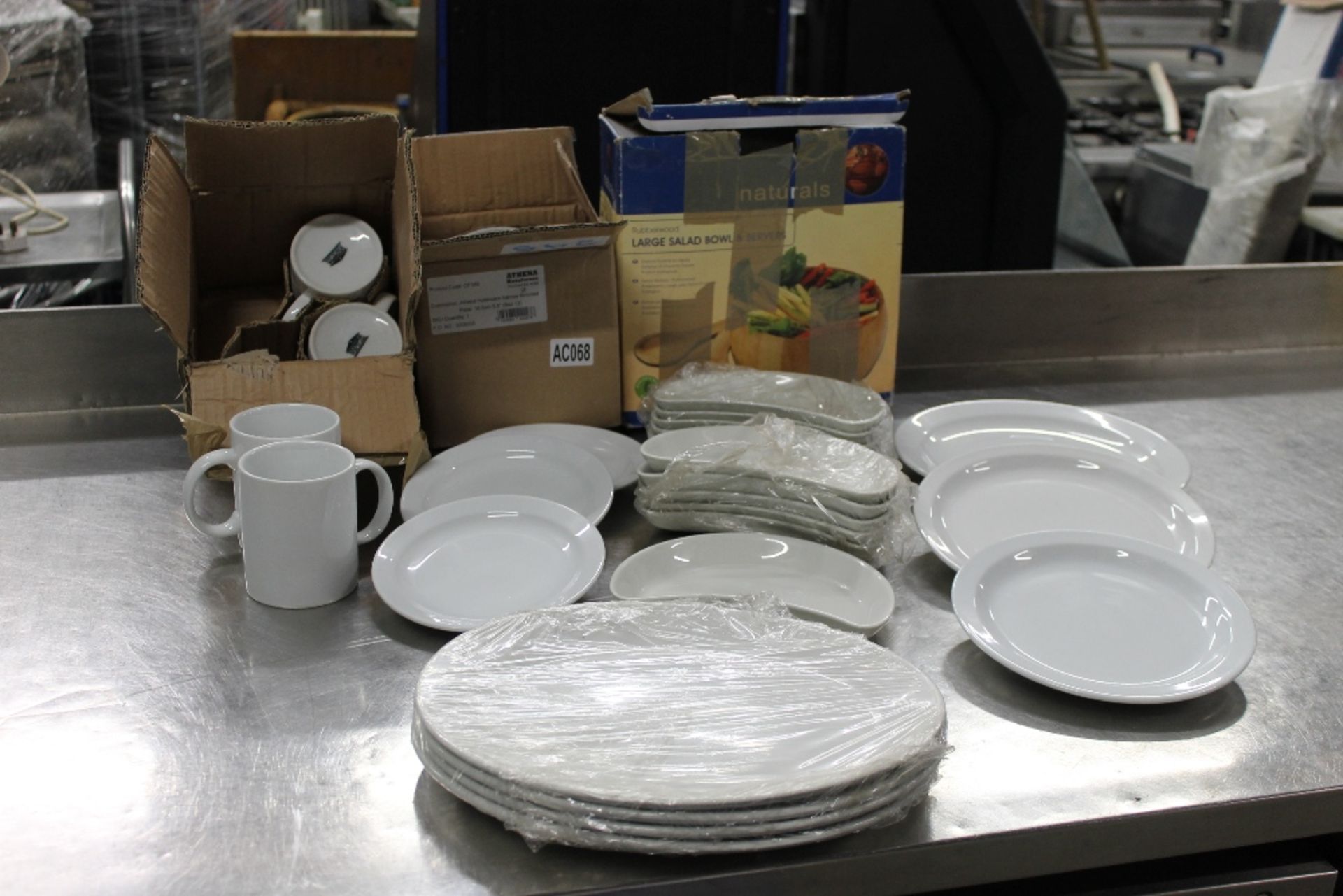 Job Lot of New Mixed Crockery – Consists : 4 x Churchill Ovals – 8” 9” & 10” Athena Round Plates –