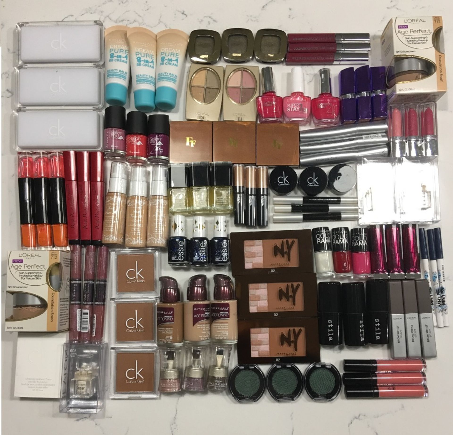 300 Branded Random Items – 10 Different Lines – NO VATBrands include : Maybelline, Rimmel,