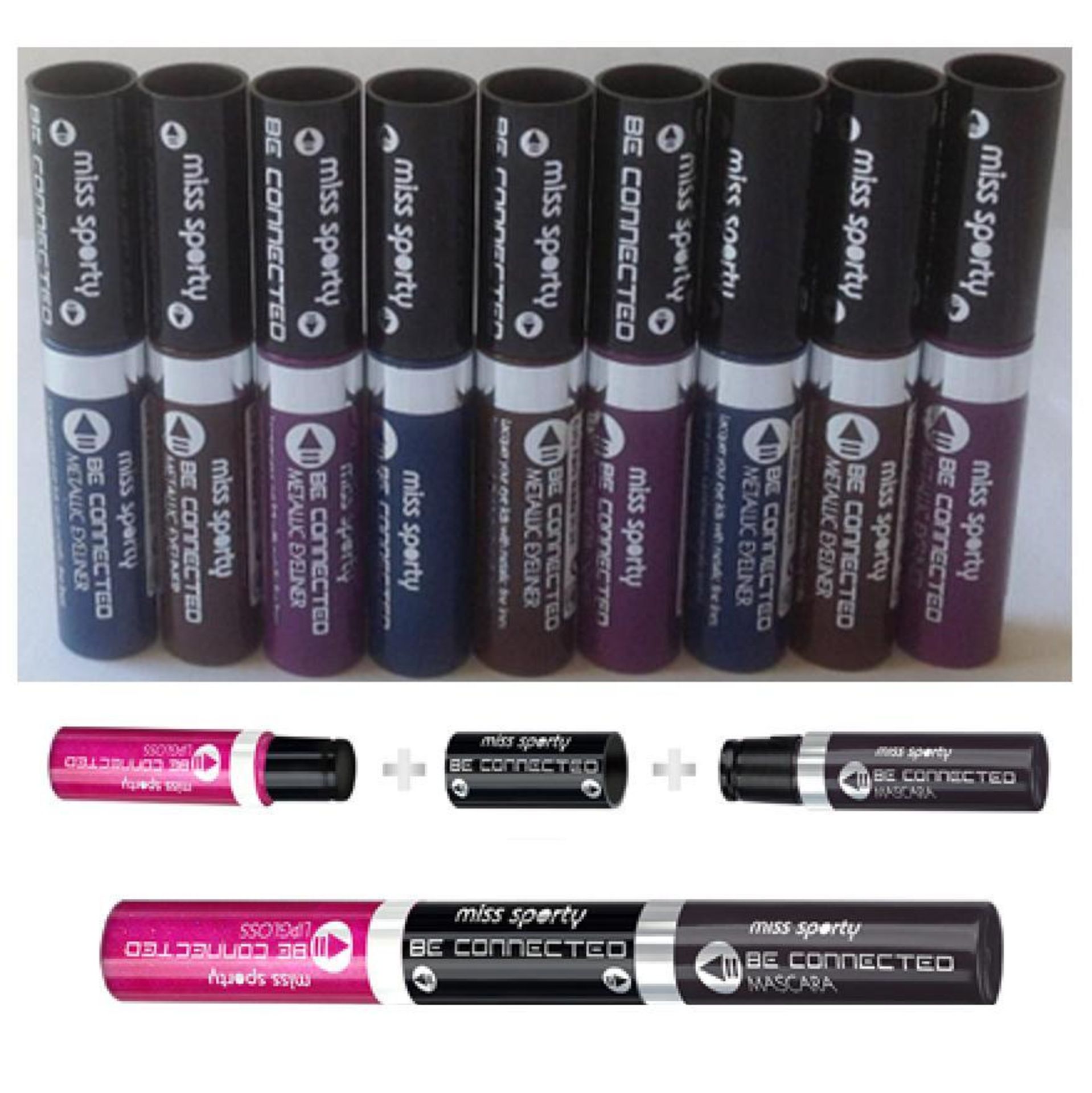 240 x Miss Sporty Be Connected Liquid Eyeliners – 2 ShadesMay have Tester Labels – UK Delivery £15 –