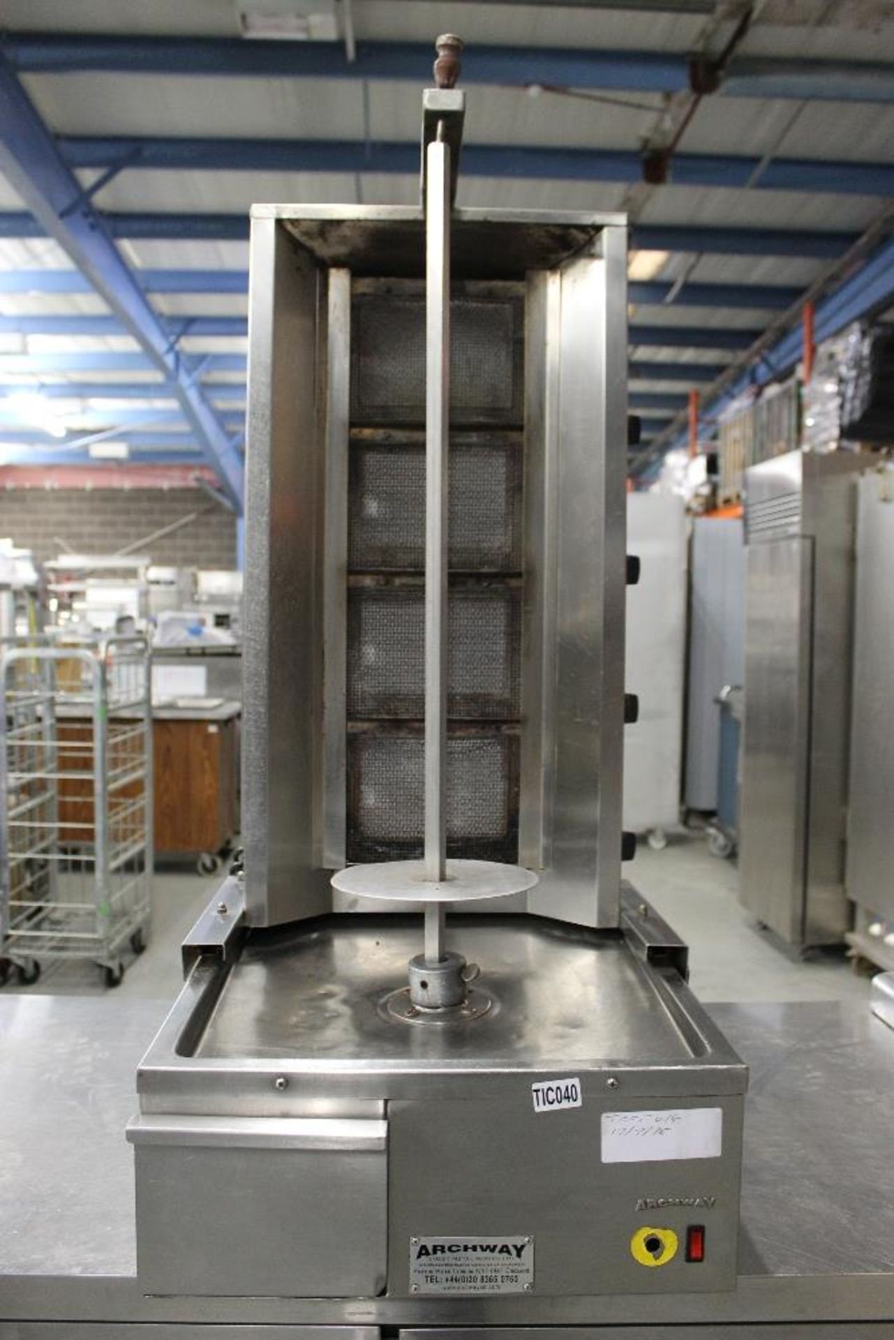 Archway Four Burner Kebab Machine – LPG Gas – also comes with Nat Gas Conversion Kit – Tested
