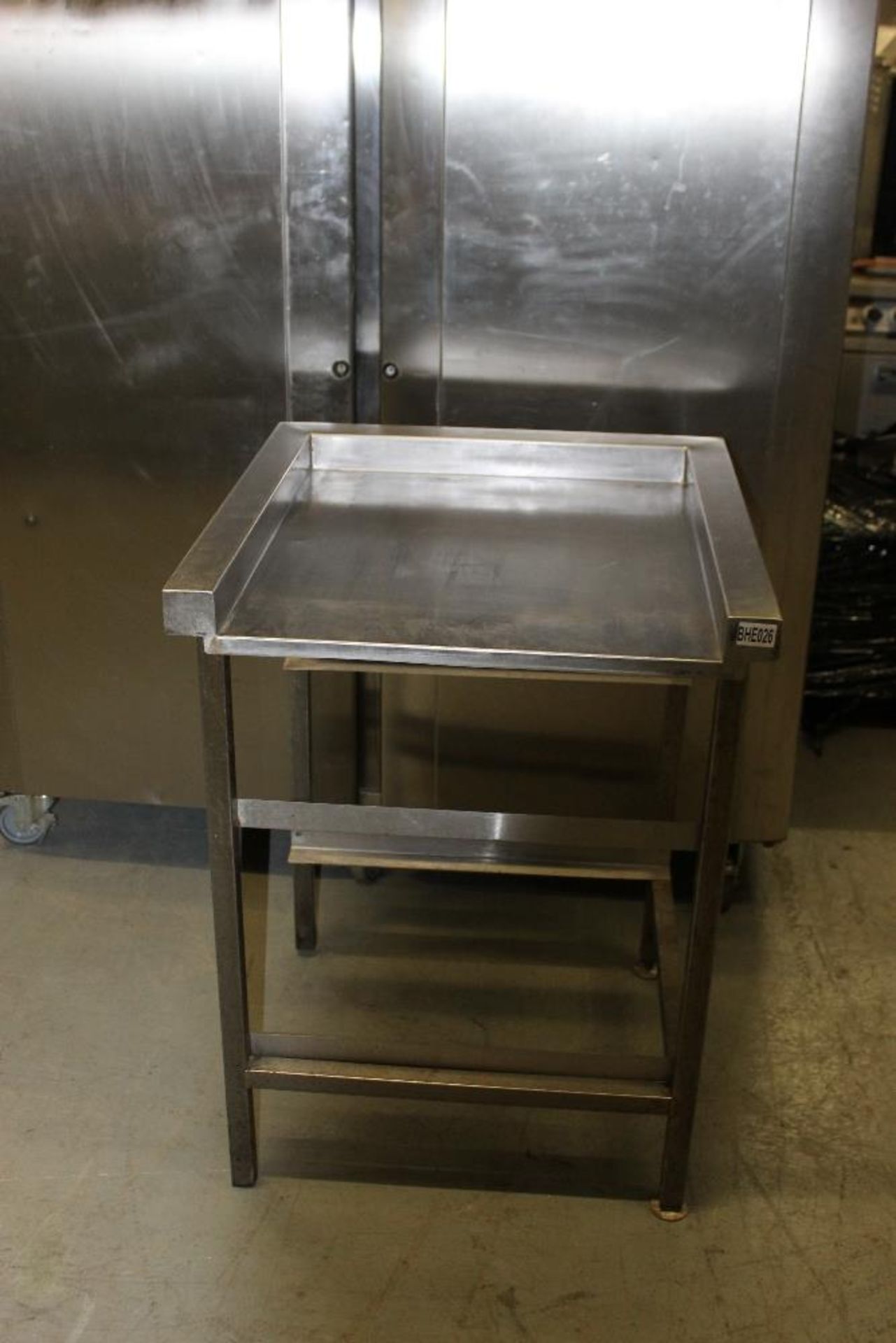 Dishwasher Feed Table with 2 Tray Runners -  H89cm x D65cm