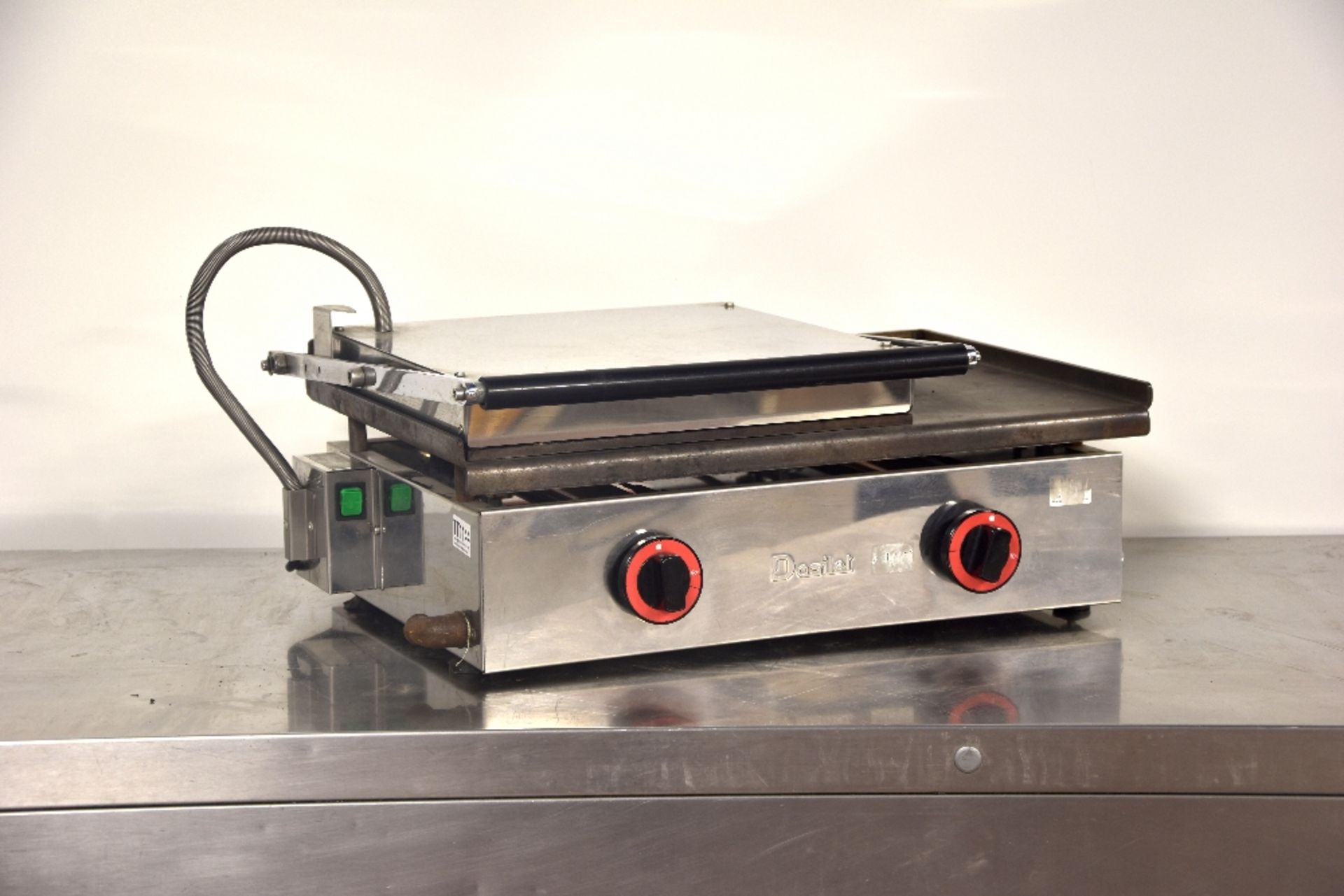 Dualit Large Panini Grill -Ribbed Top Plate – Flat Bottom Plate -1ph - Tested Working - Image 2 of 2