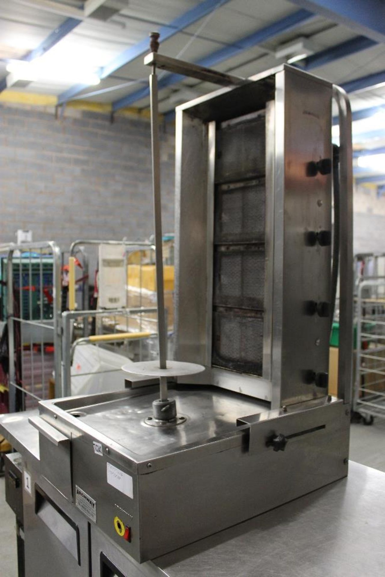 Archway Four Burner Kebab Machine – LPG Gas – also comes with Nat Gas Conversion Kit – Tested - Image 3 of 3