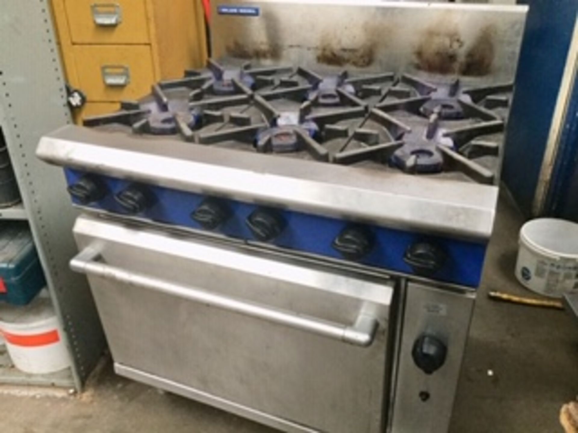Blue Seal Six Burner NAT Gas Cooker + Oven – Tested Working – NO VAT