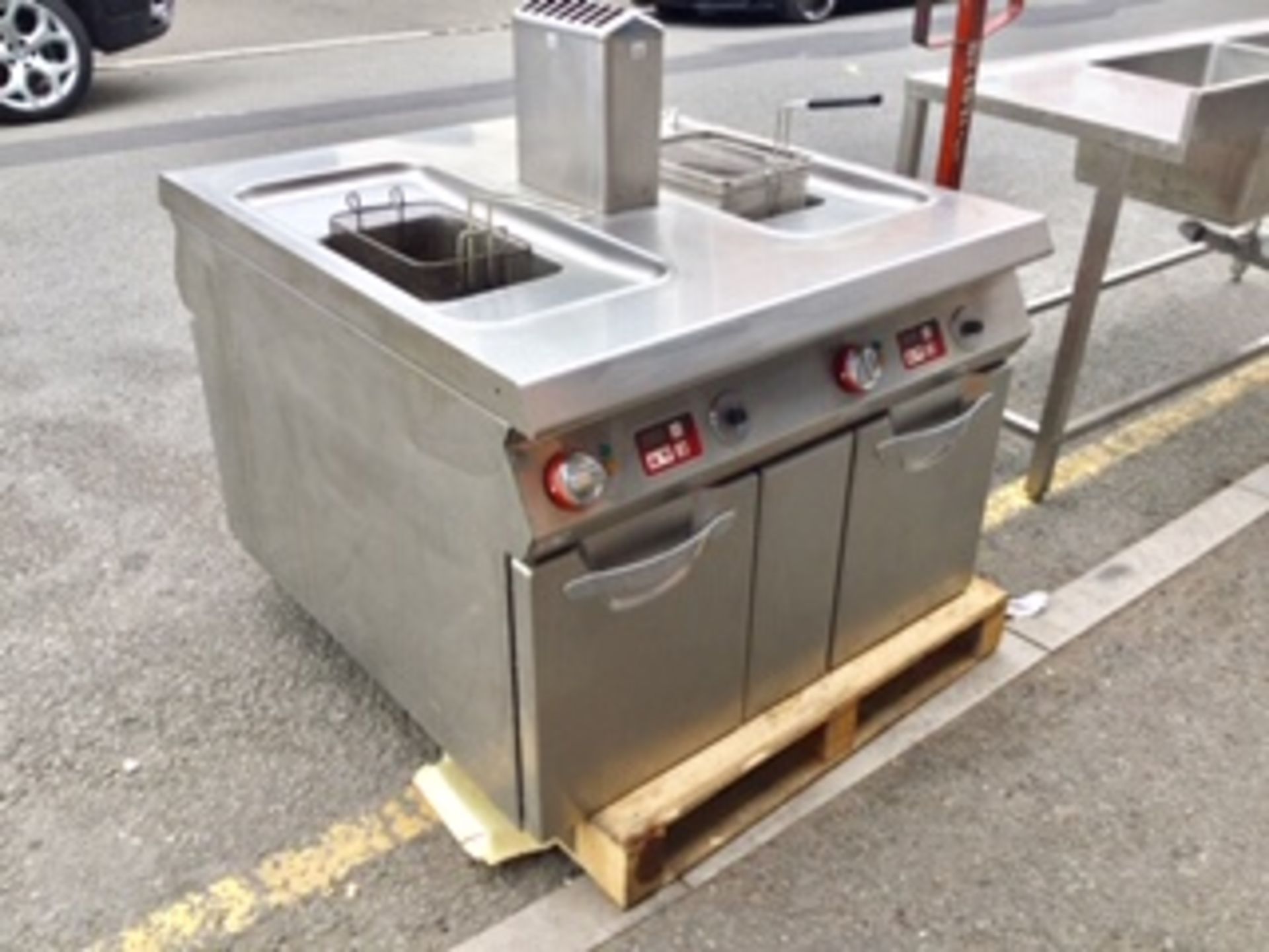 Angelo Po Double Tank Gas Fryer - NO VAT