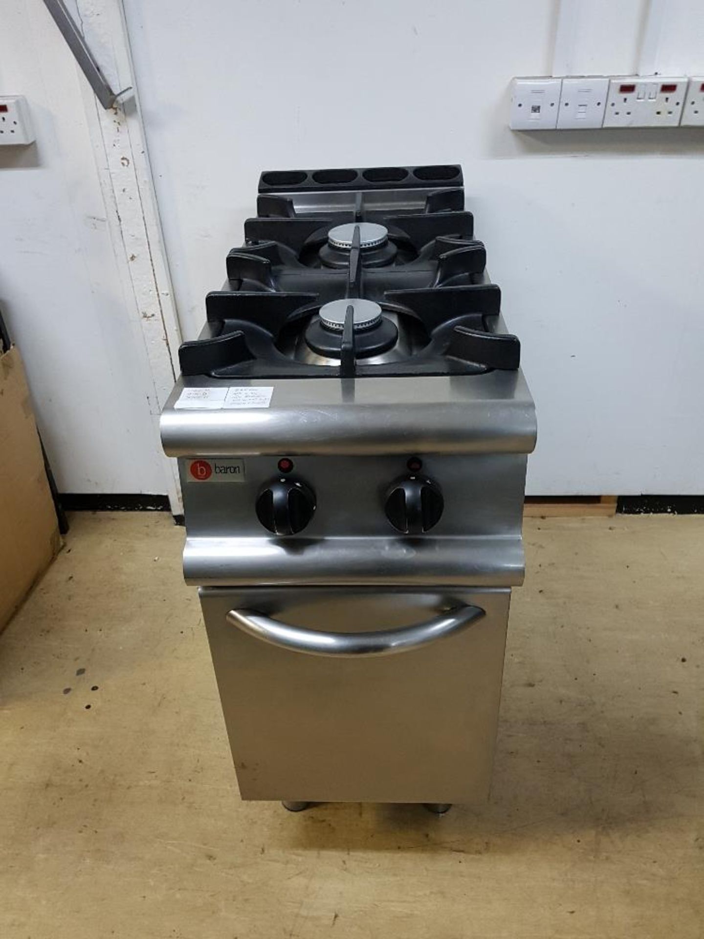 Baron Heavy Duty Two Burner Nat Gas Free Standing Boiling Top Excellent condition – W400mm x