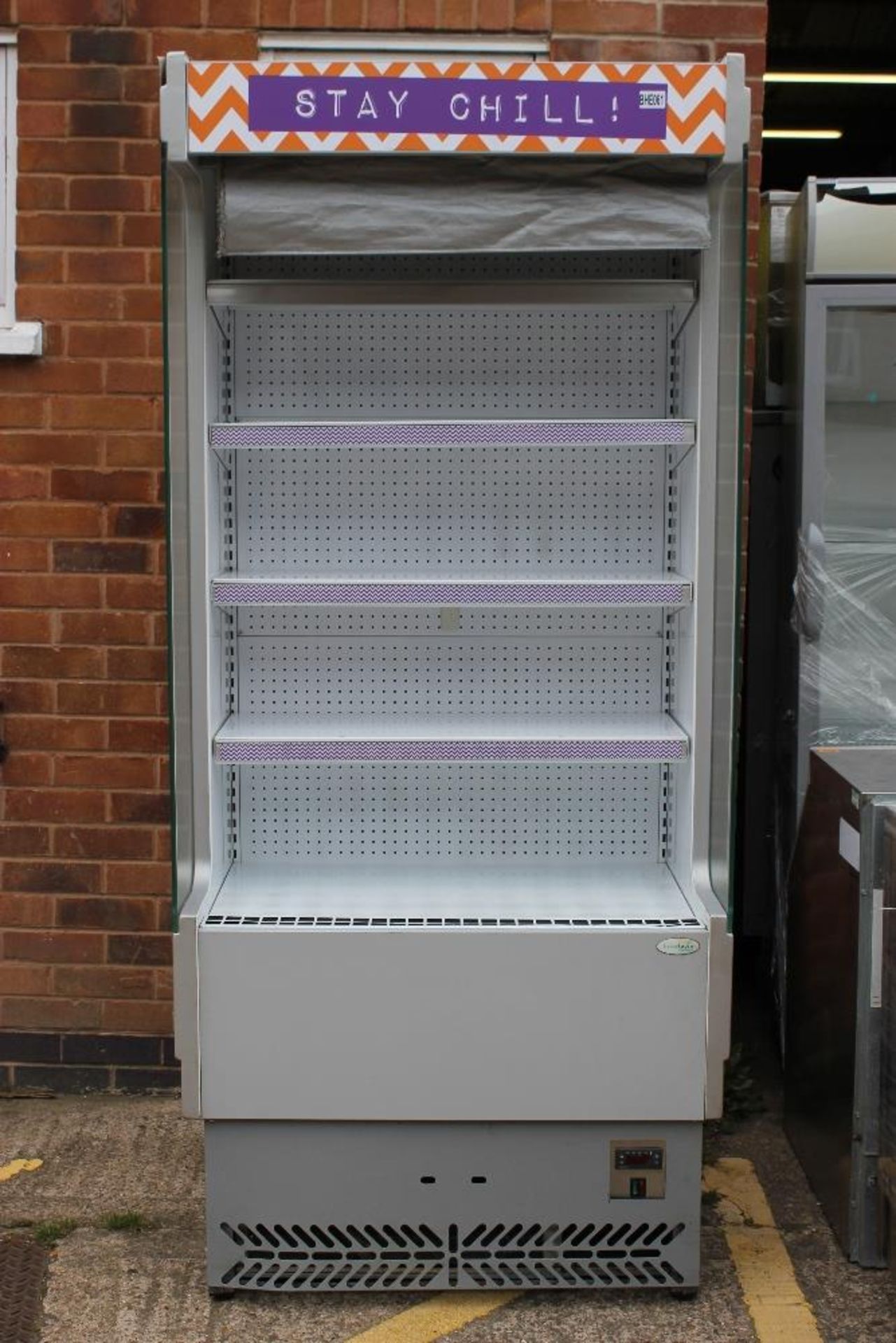 Interlevin Dairy Display Cabinet – 4 Shelves – Night Blind – Tested  NO VAT   W88cm x H198cm x - Image 2 of 2