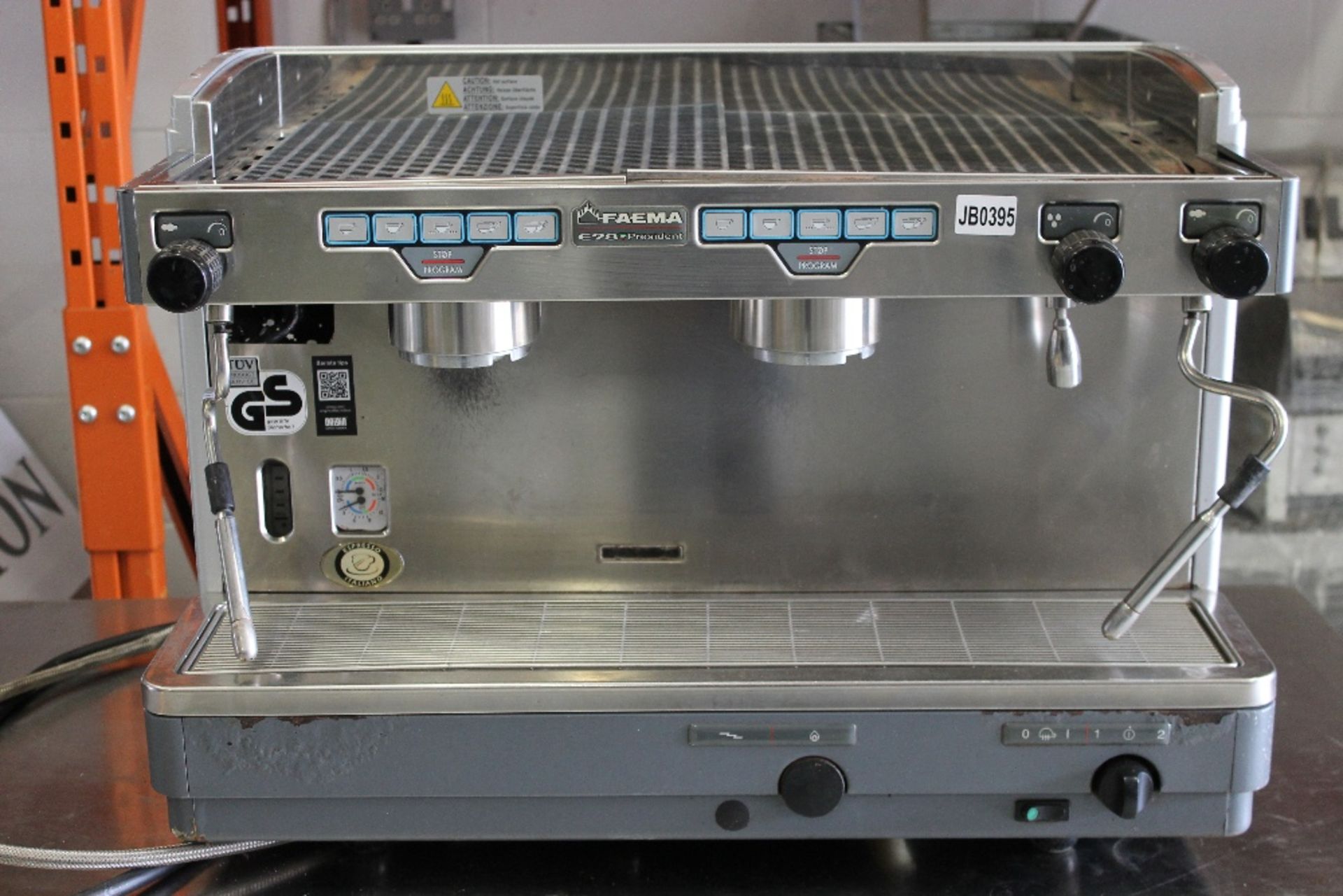 FAEMA E98 President 2 Group Espresso / Cappuccino Coffee Machine 3ph – missing Group Heads - Image 2 of 3