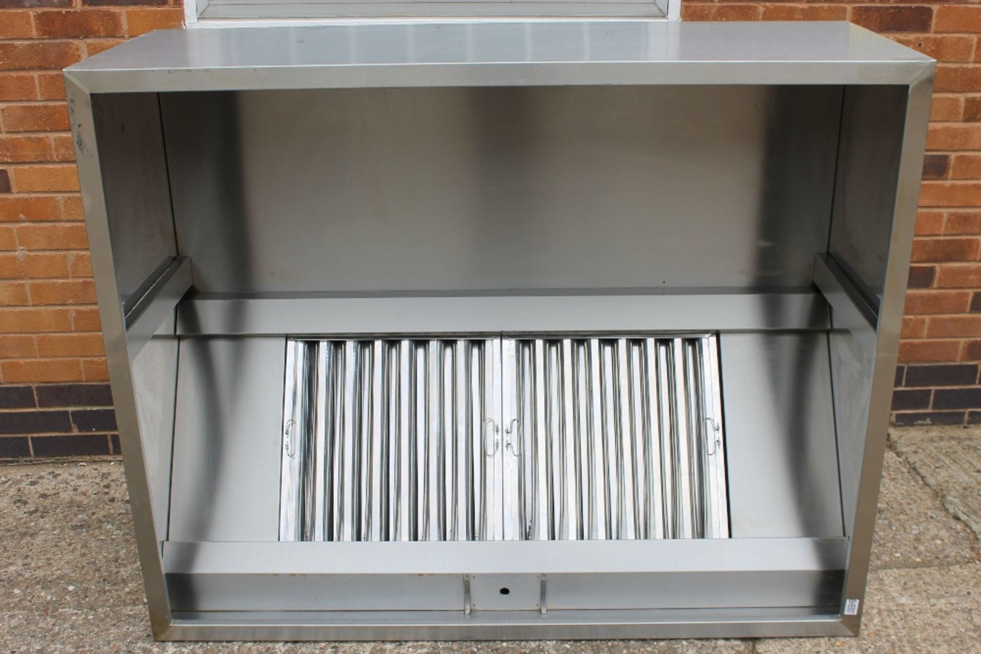 Stainless Steel Industrial Kitchen Canopy with Aluminium Ducting + Filters - NO VAT