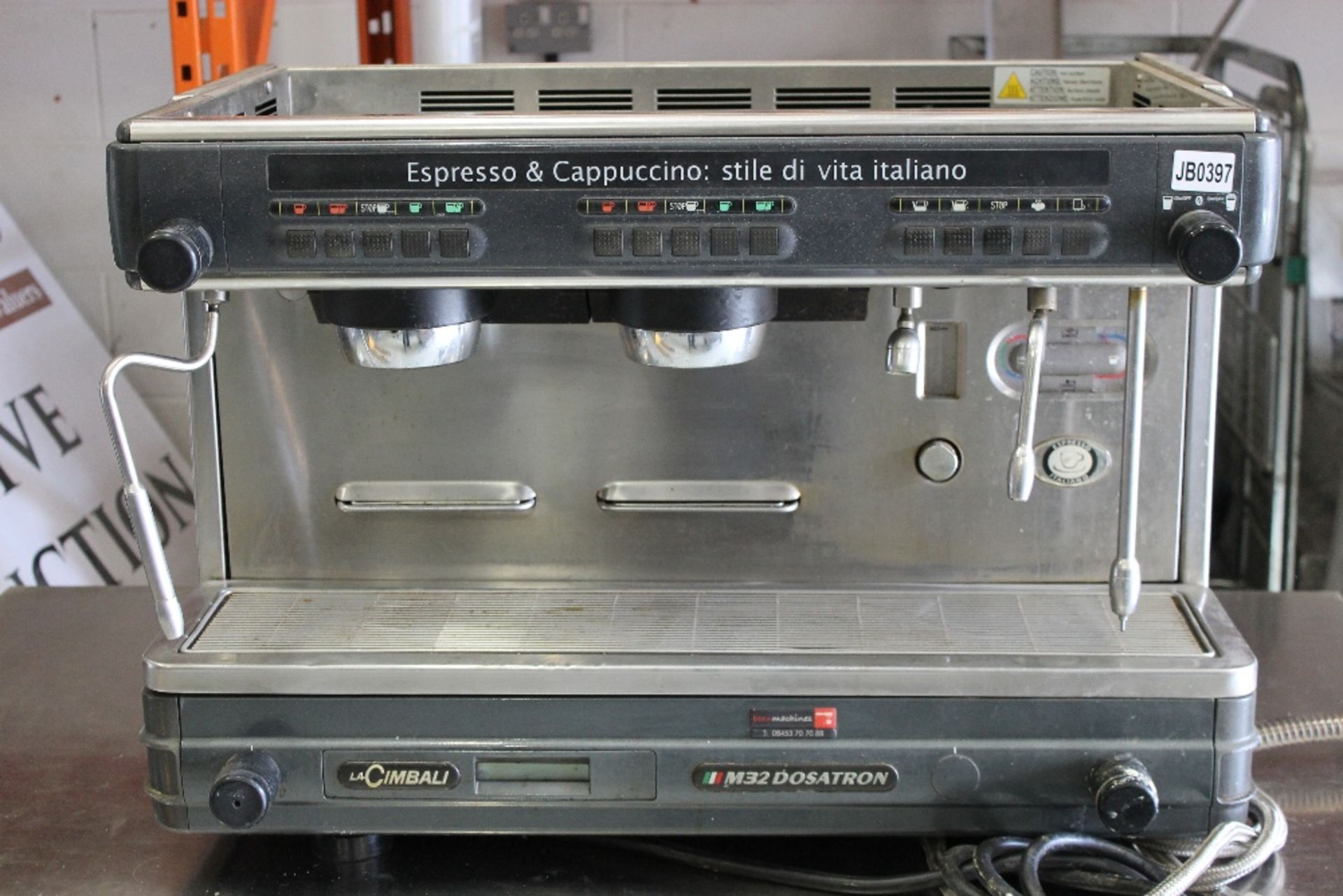 La Cimbali M32 Dosatron  2 Group Espresso / Cappuccino  Coffee Machine -3ph – missing Group Heads - Image 2 of 3