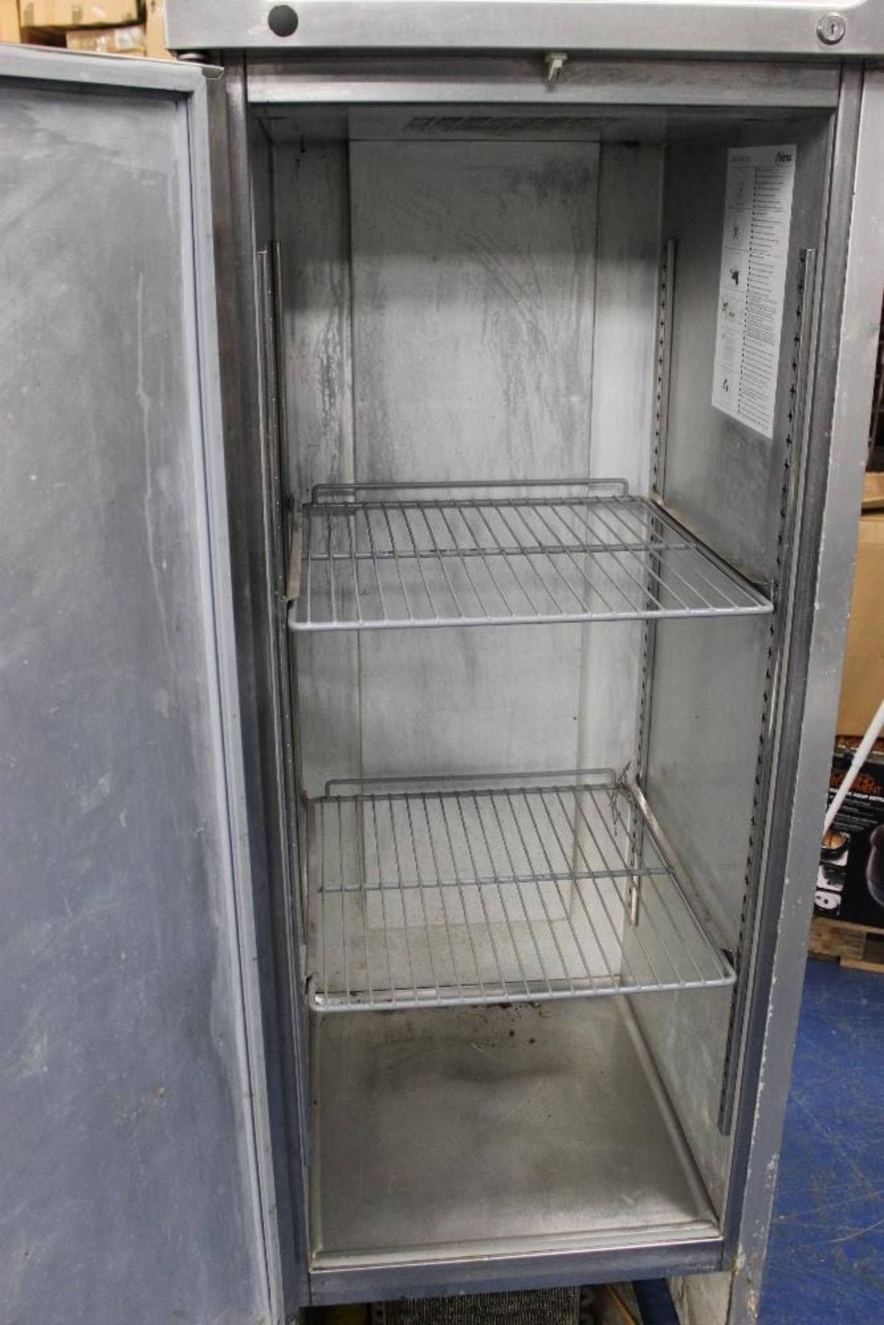 Foster Stainless Steel Catering Fridge – 2 Shelves – Advised Working missing front base plate - Image 2 of 3