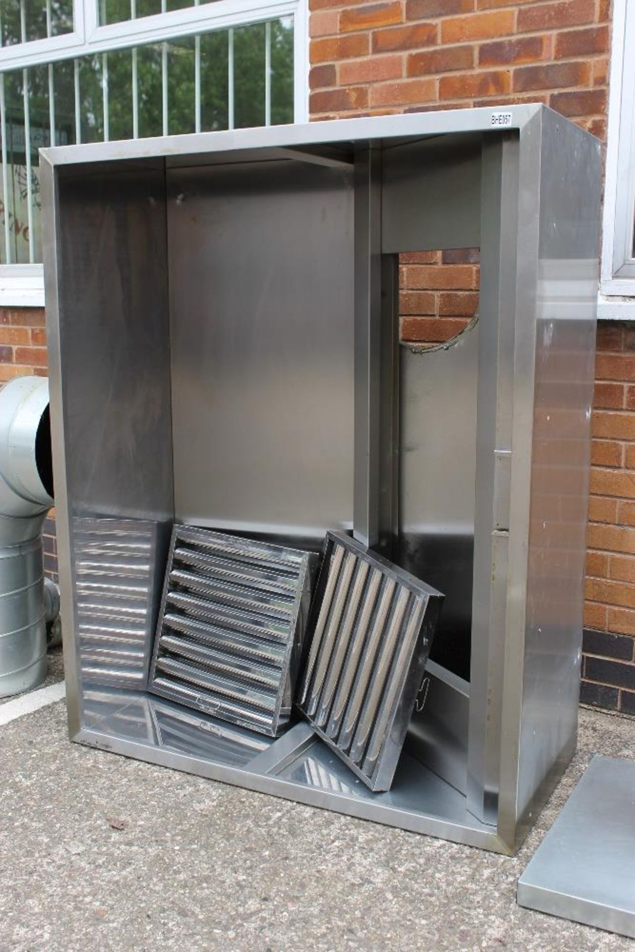 Stainless Steel Industrial Kitchen Canopy with Aluminium Ducting + Filters - NO VAT - Image 2 of 2