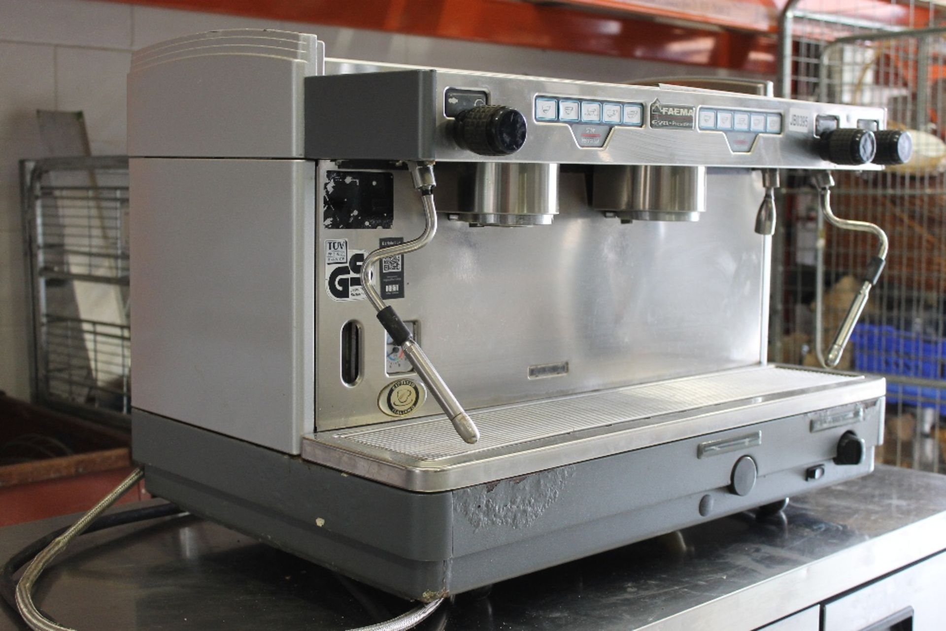 FAEMA E98 President 2 Group Espresso / Cappuccino Coffee Machine 3ph – missing Group Heads - Image 3 of 3