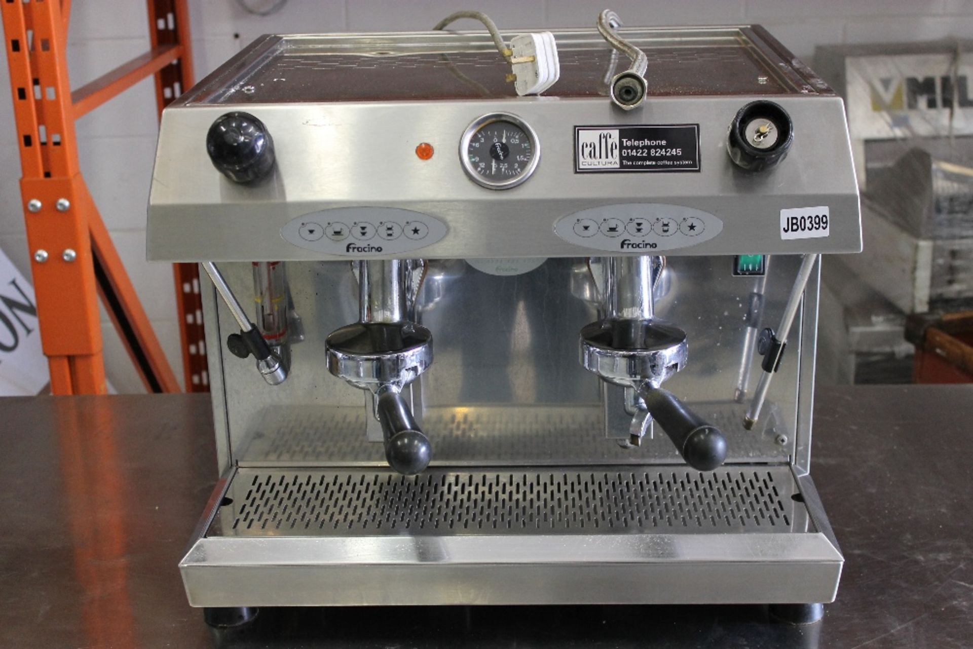 FRACINO  2 Group Espresso / Cappuccino  Coffee Machine – Model FCX2E -S/N 63550402 – 1ph