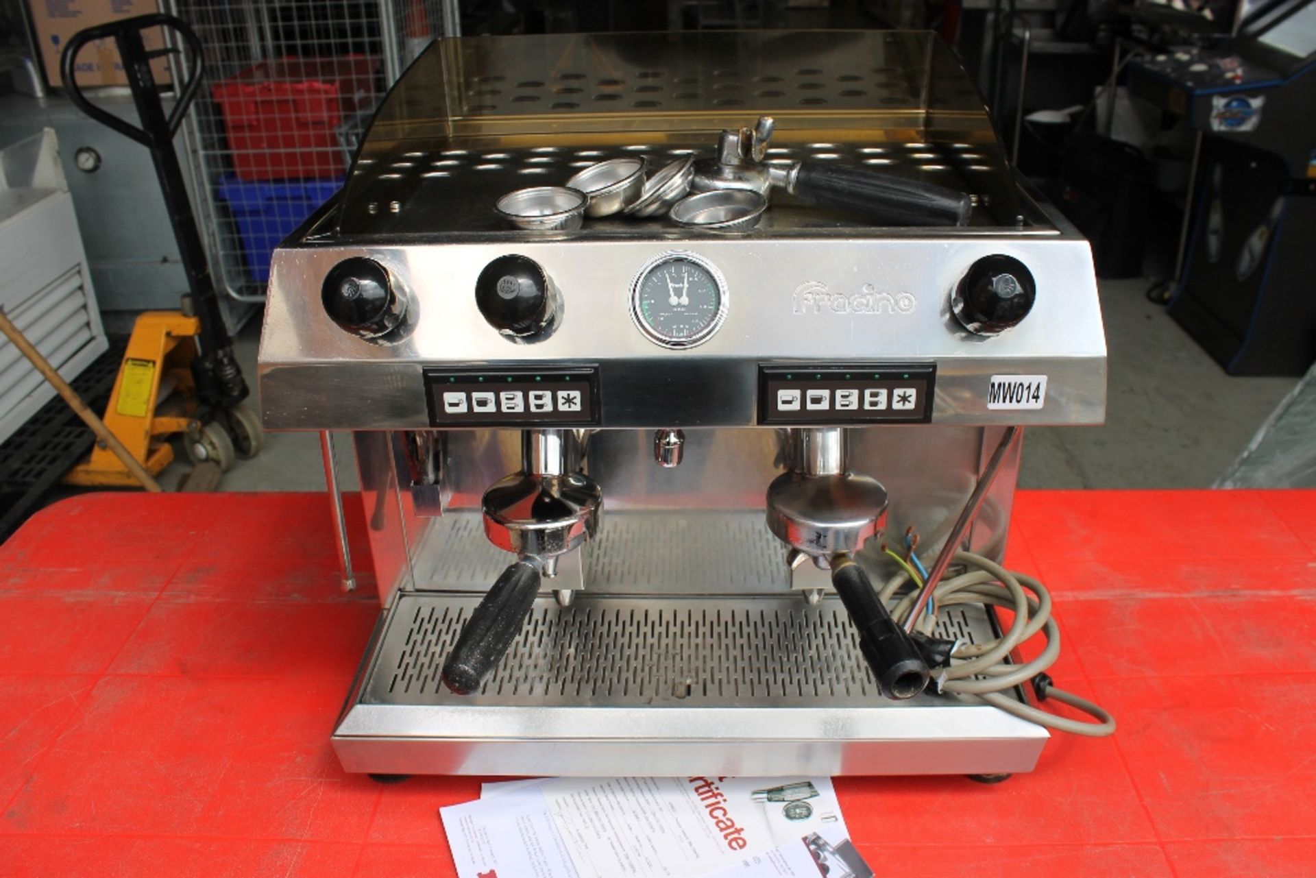 Fracino 2 Group Espresso / Cappuccino Coffee Machine – Advised Working -1ph2 Group Handles – Model – - Image 4 of 4