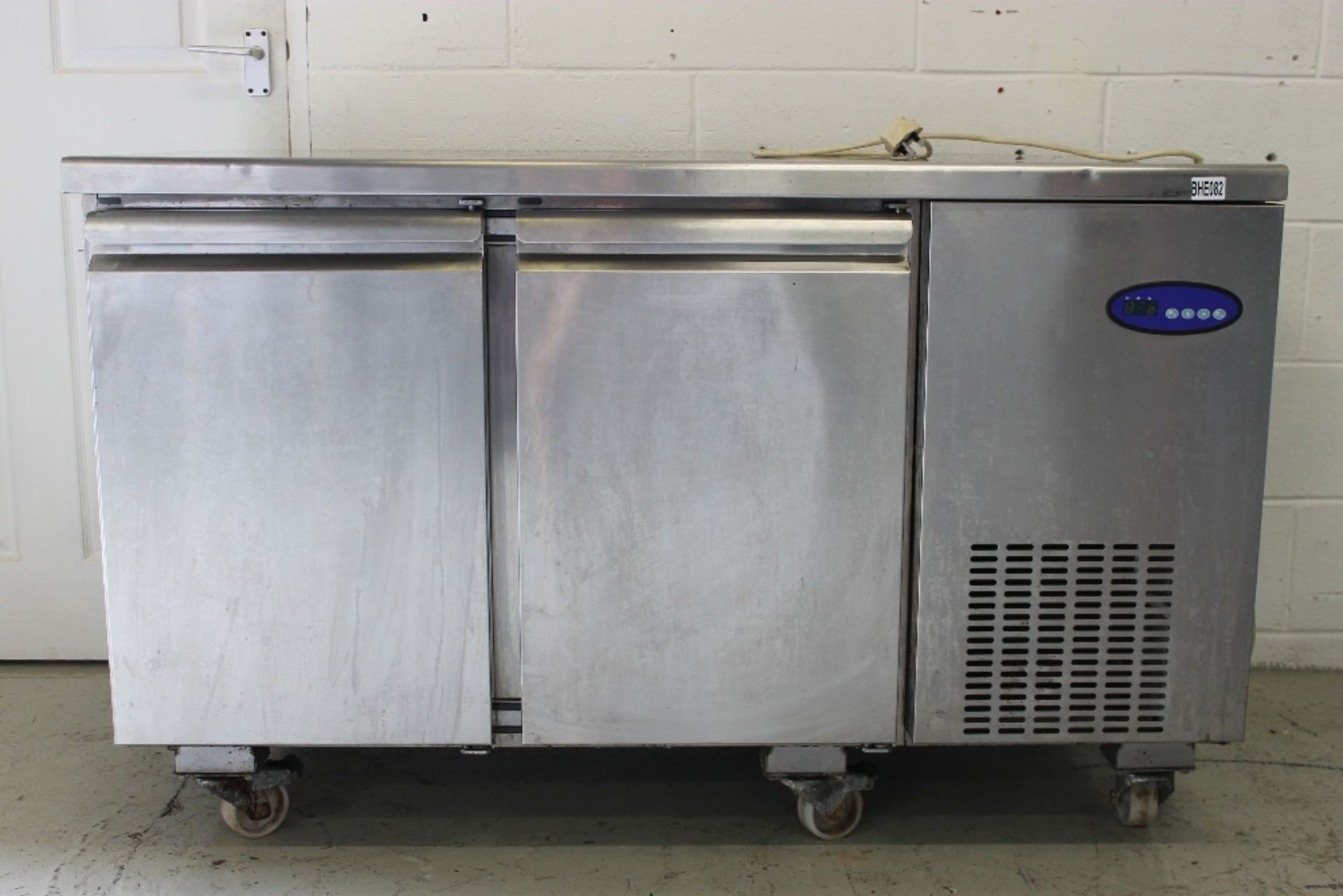 Two Door Stainless Steel Bench Fridge – Type PHM -2/1R – Tested Working W136cm x H85cm x D70cm – - Image 3 of 5