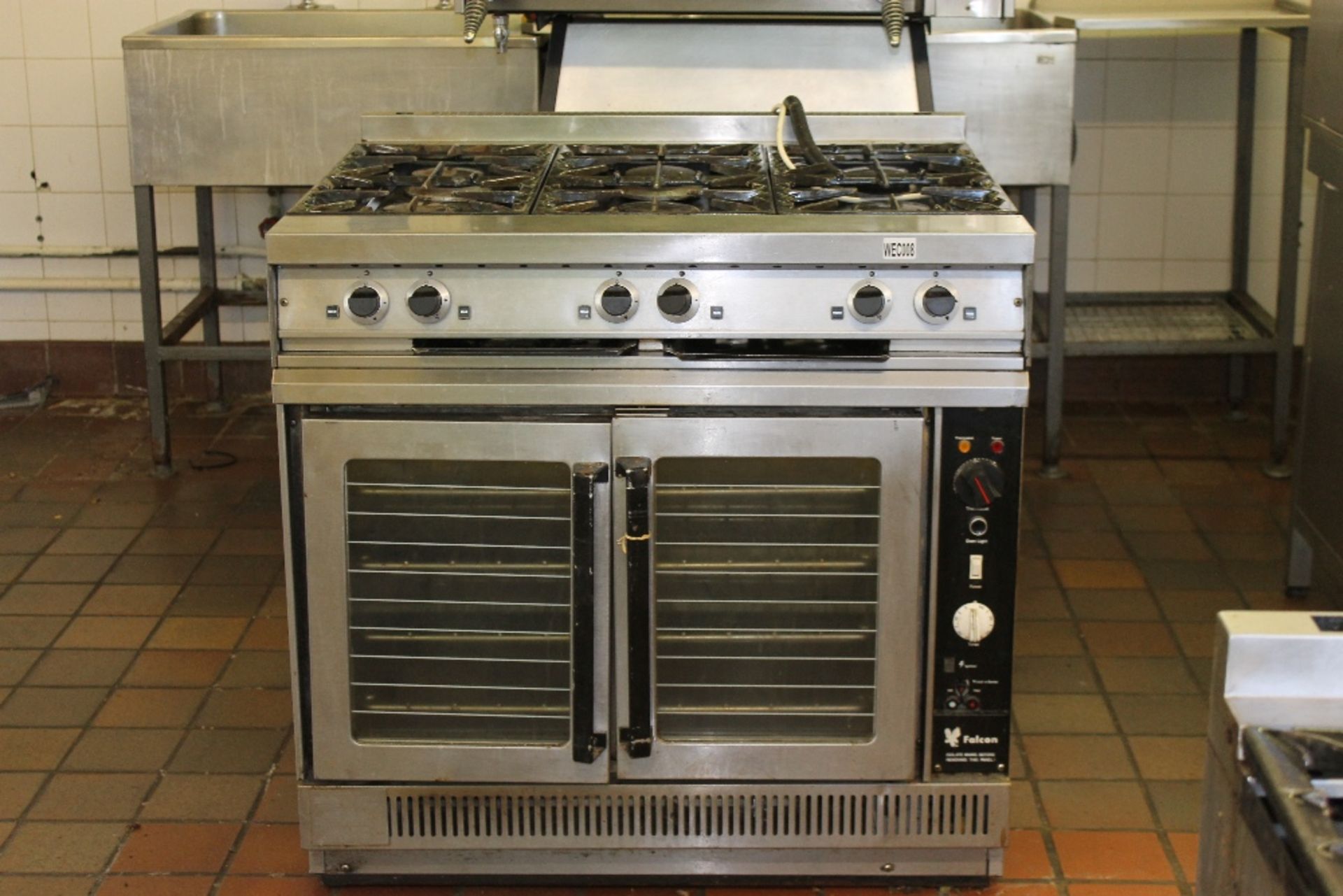 Falcon Six Burner Gas Cooker & Double Oven – Model G1102 011- Nat Gas Tested Working - Image 3 of 4