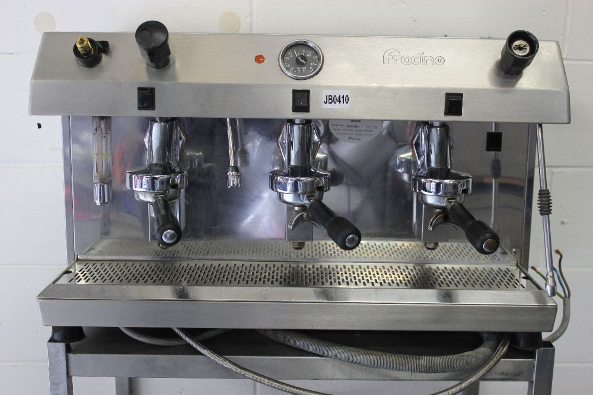 FRACINO 3 Group Group Espresso / Cappuccino Coffee Machine -1ph   3 Group Handles – Model FCX3 – S/N - Image 2 of 4