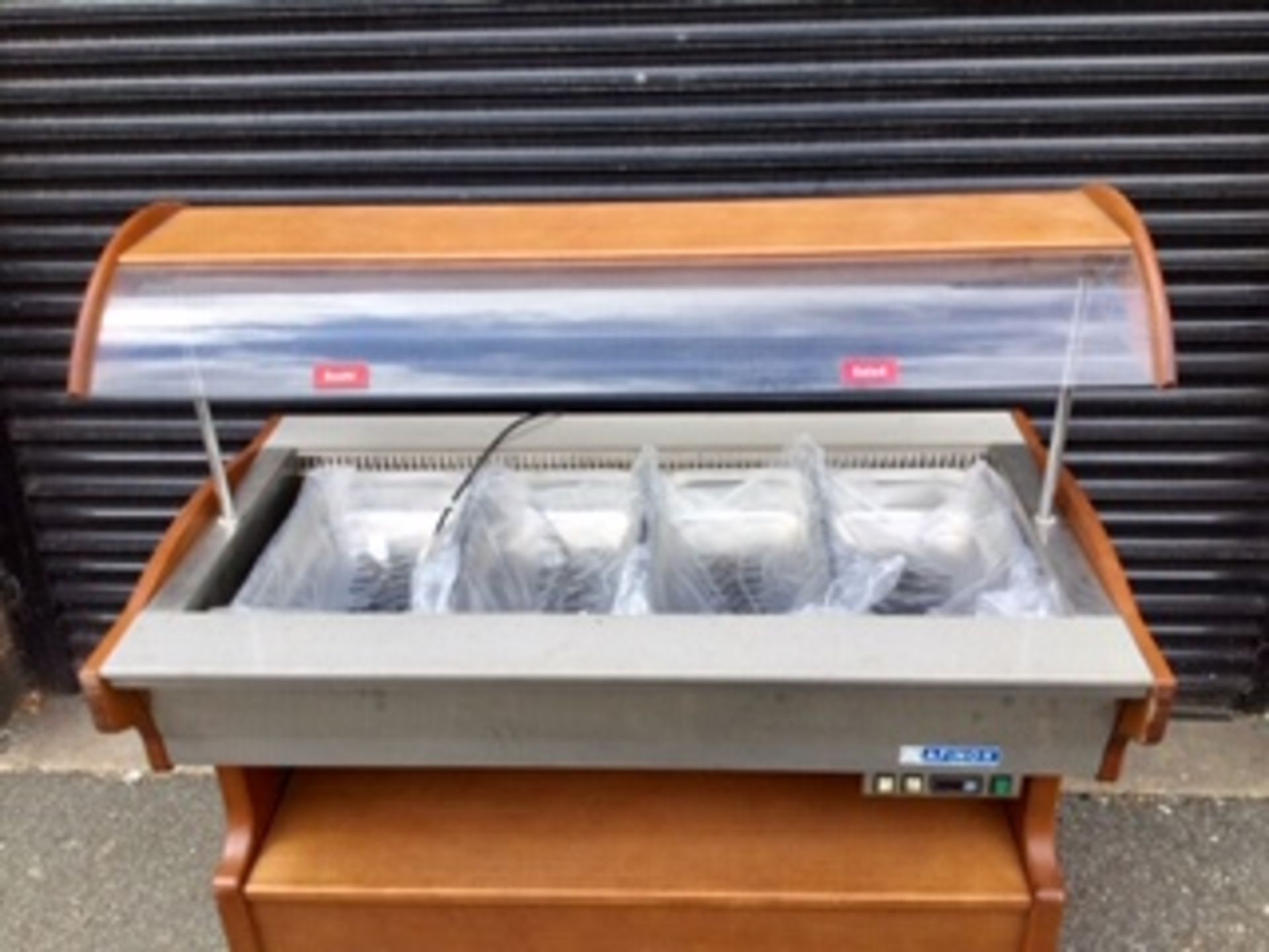 Afinox Refrigerated Salad Bar -with Sneeze Screen – Fully Tested & Working NO VAT - Image 2 of 2