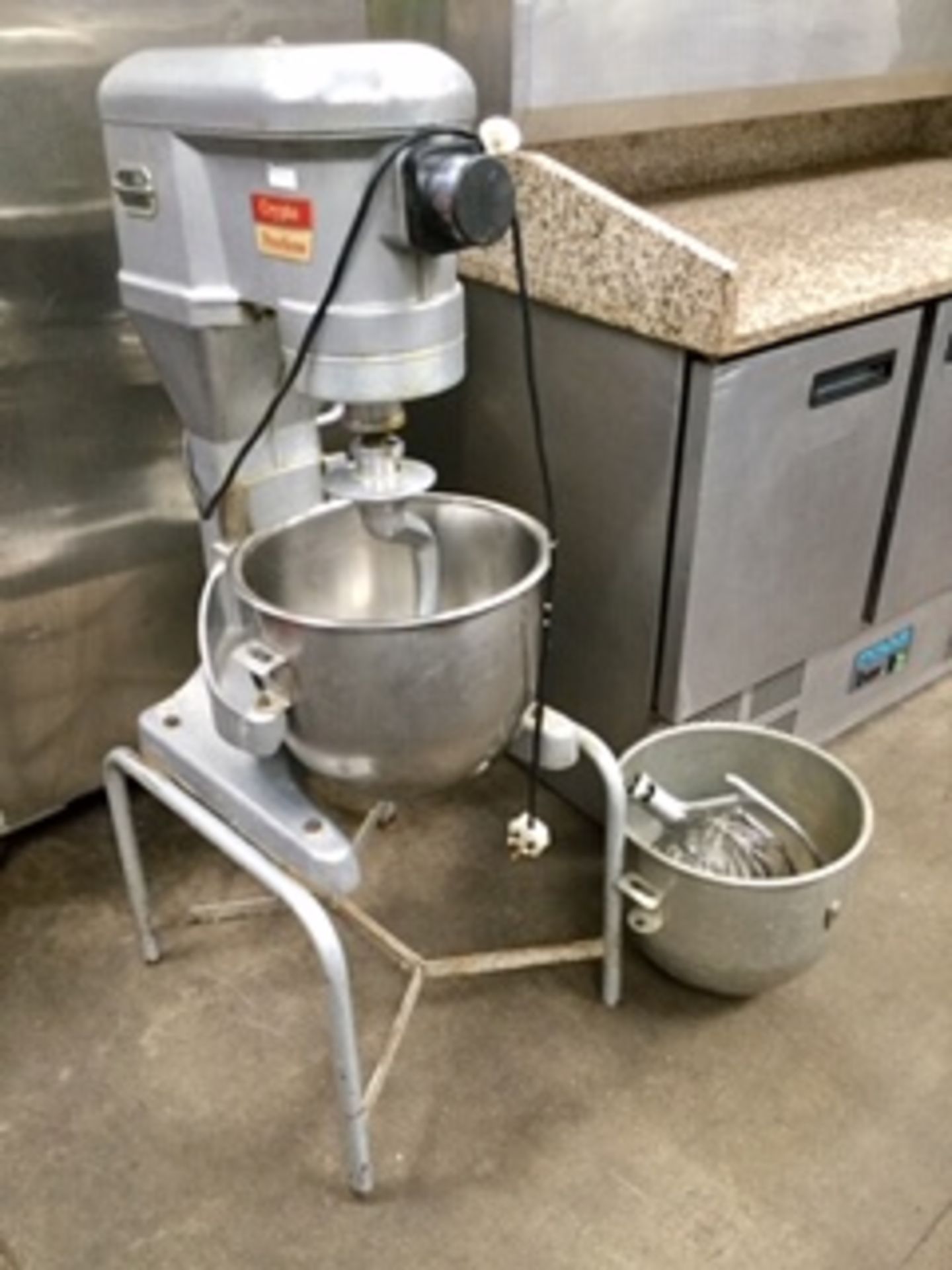 Crypto Peerless Three Speed Planetary Mixer – on Stand – Tested -NO VATwith Dough Hook, Beater & - Image 2 of 2