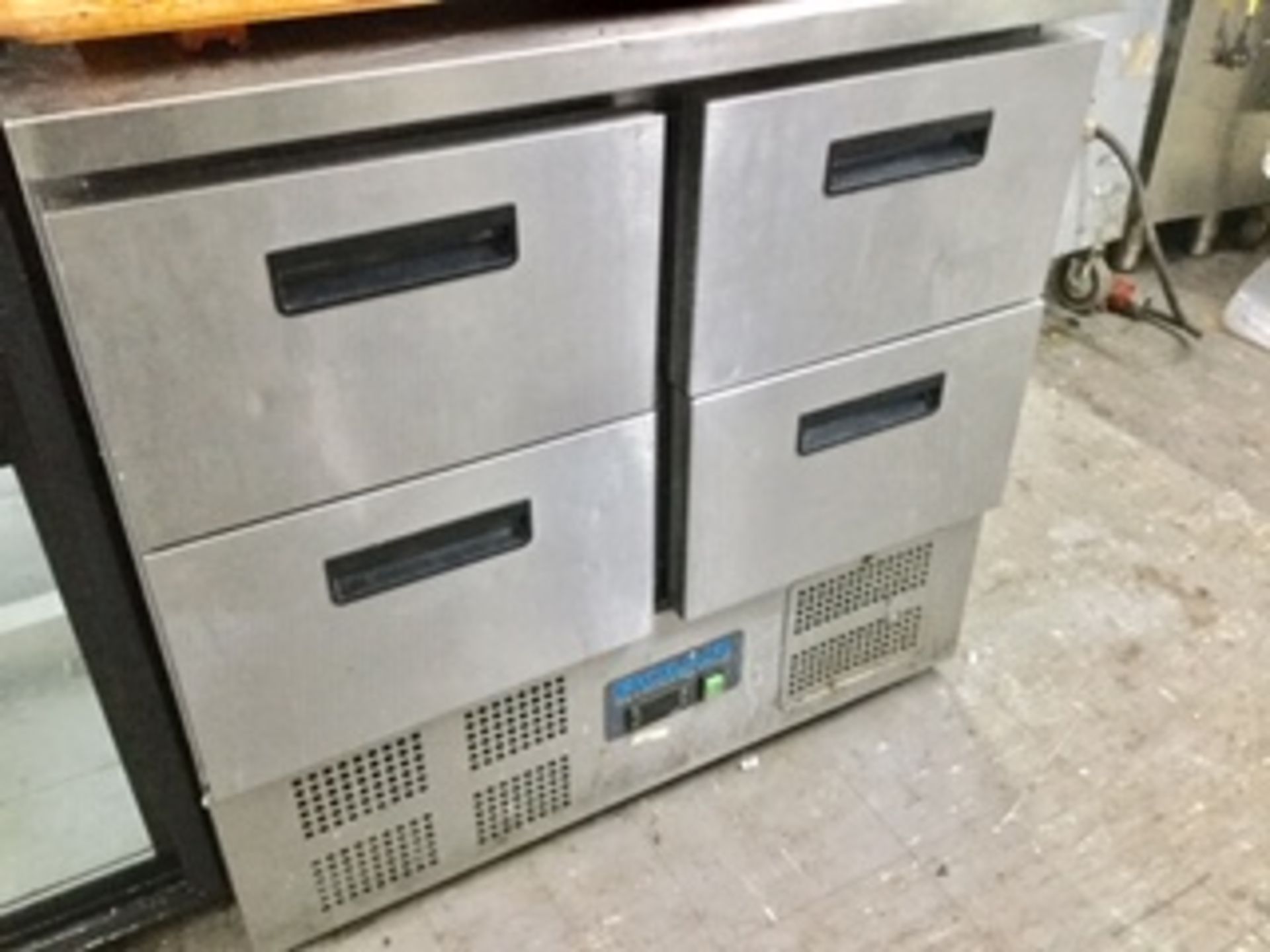 Polar Stainless Steel Refrigerated Four Drawer Unit – NO VAT