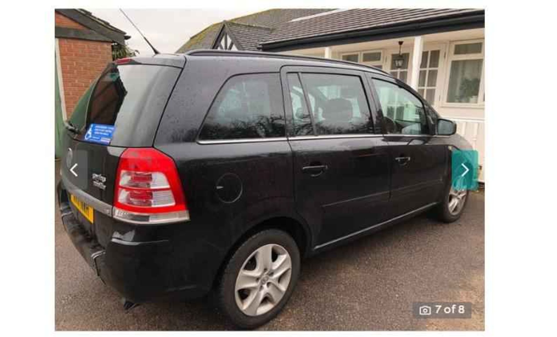 Vauxhall Zafira 1.8i Exclusive Easytronic Automatic Gearbox Wheelchair / Disability Vehicle2011 - Image 4 of 8