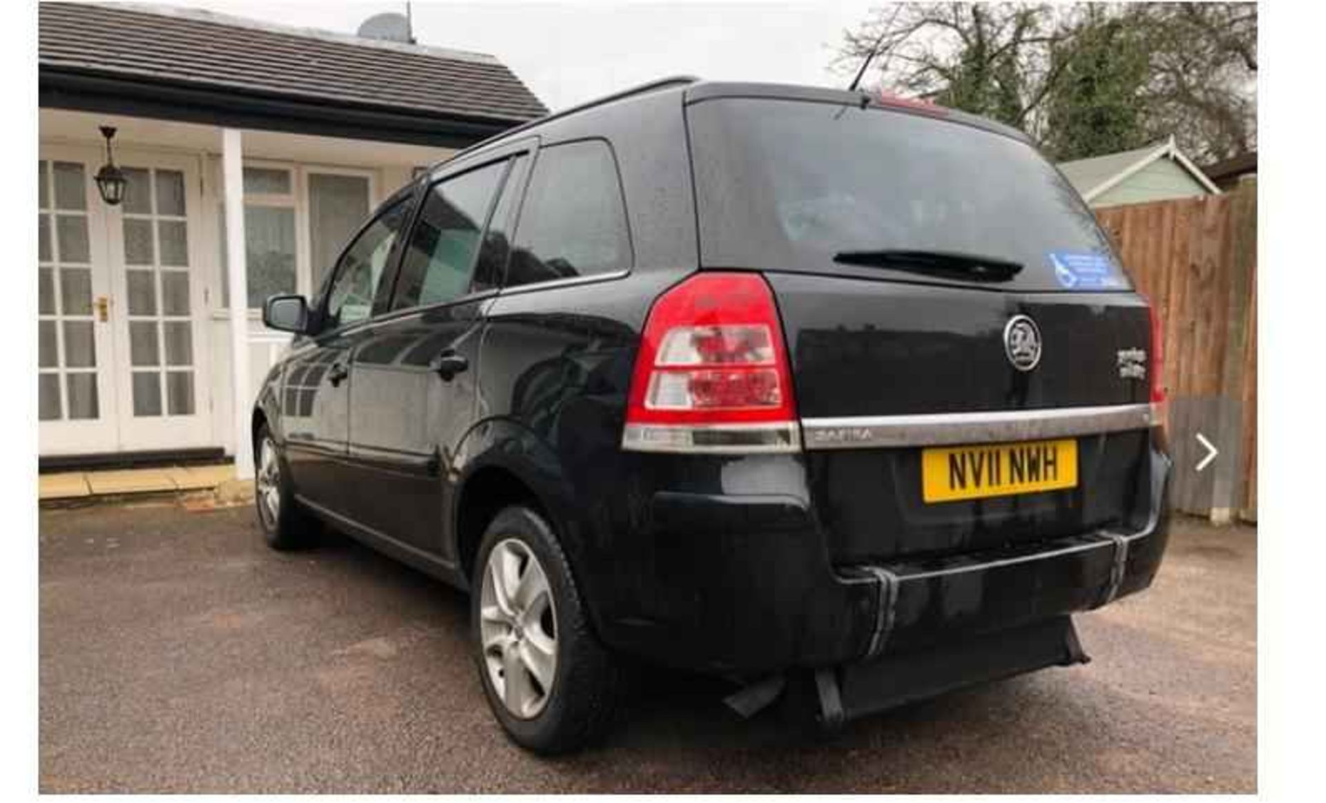Vauxhall Zafira 1.8i Exclusive Easytronic Automatic Gearbox Wheelchair / Disability Vehicle2011 - Image 2 of 8