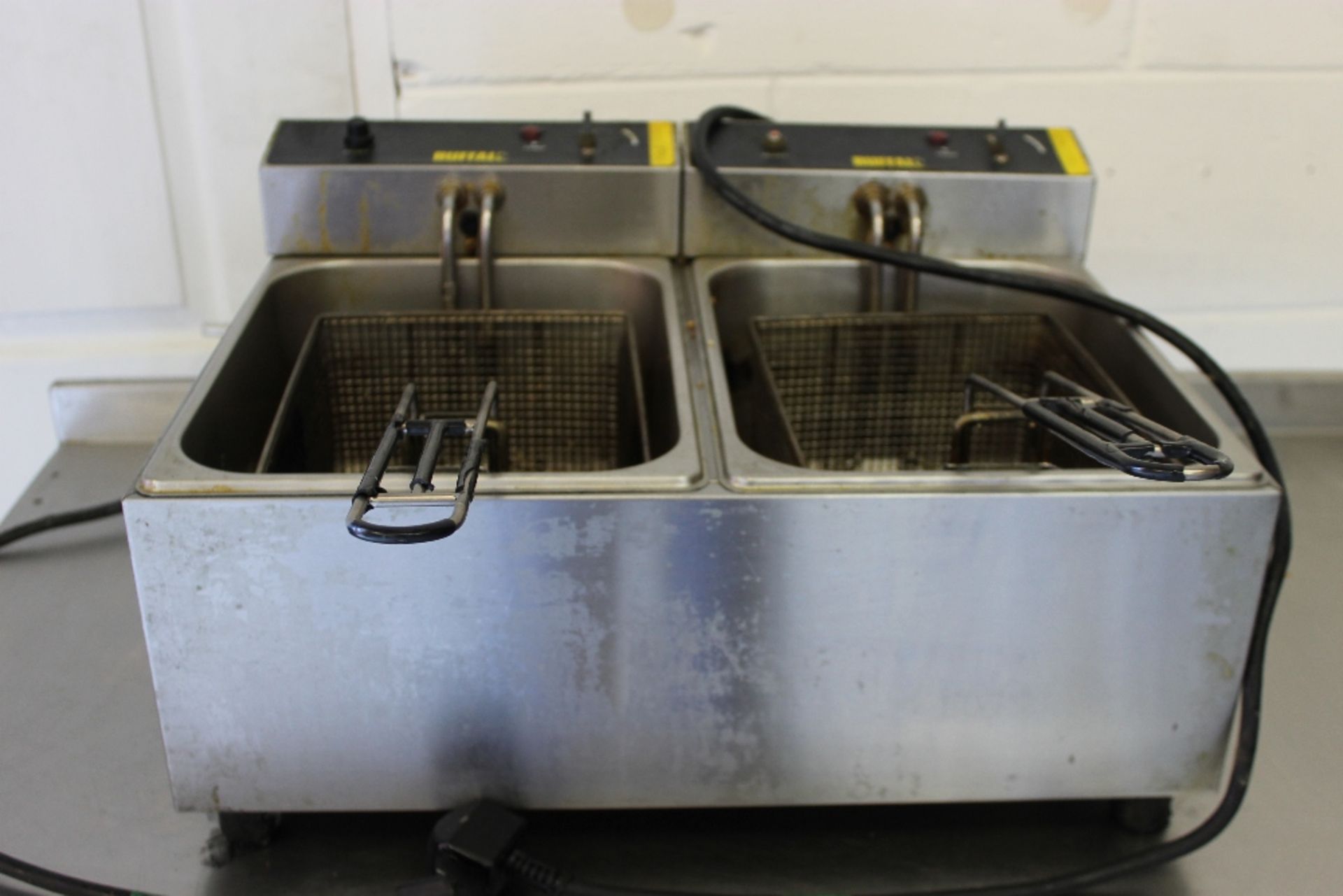 BUFFALO Double Tabletop Fryer – 2 x 1ph Tanks – 2 Baskets – NO Lids - NO VAT - Bild 2 aus 3