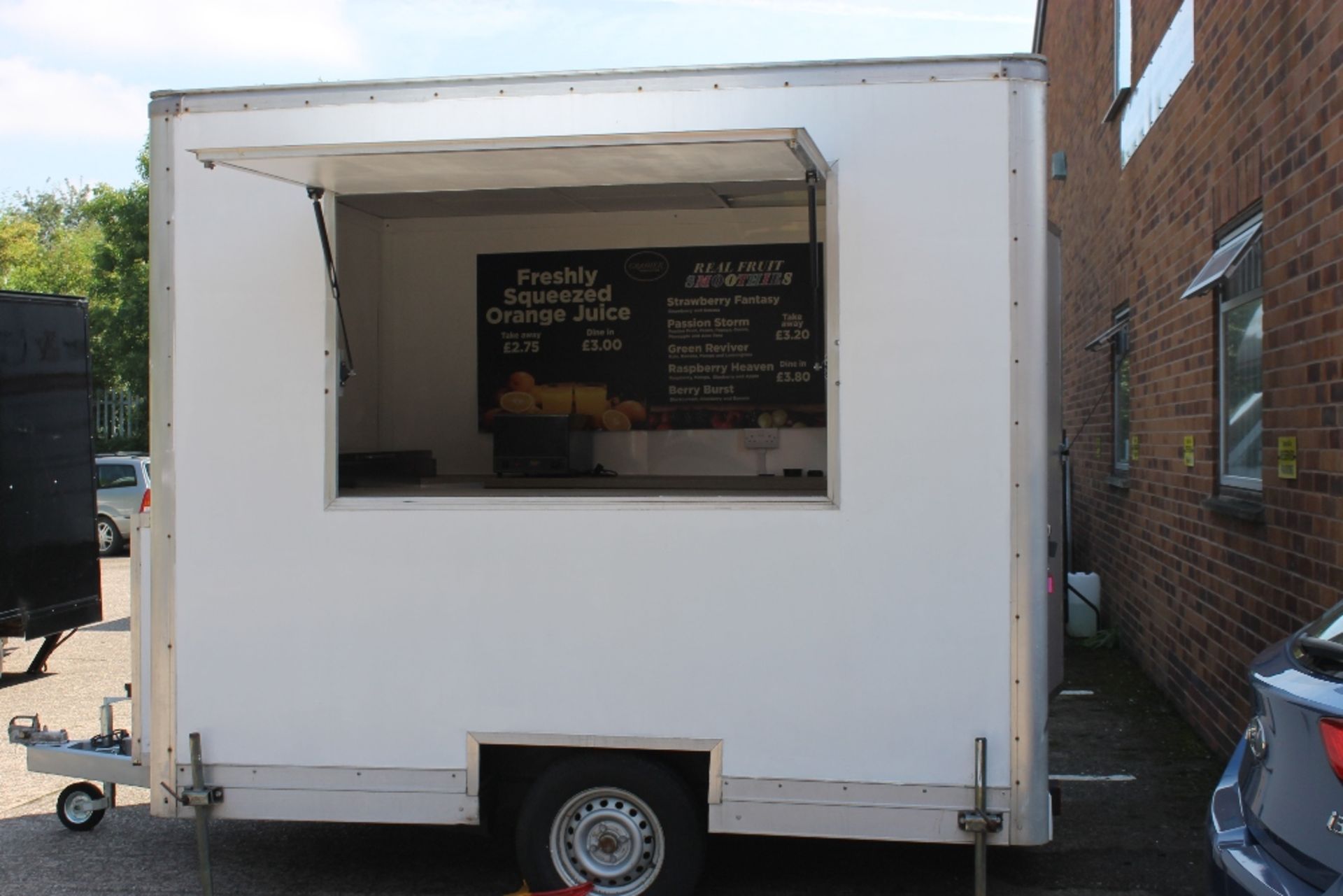Catering Trailer – White 9ft x 7ft – NO VAT Completely refurbished & fitted out for trade
