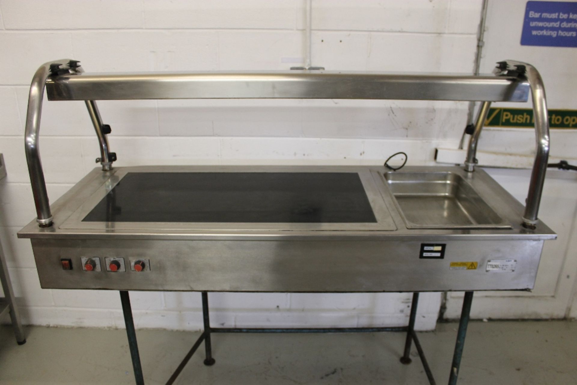 Grundy Hot Plate / Carvery with Heat Lamps + Bain Marie W158cm x H65cm x D65cm