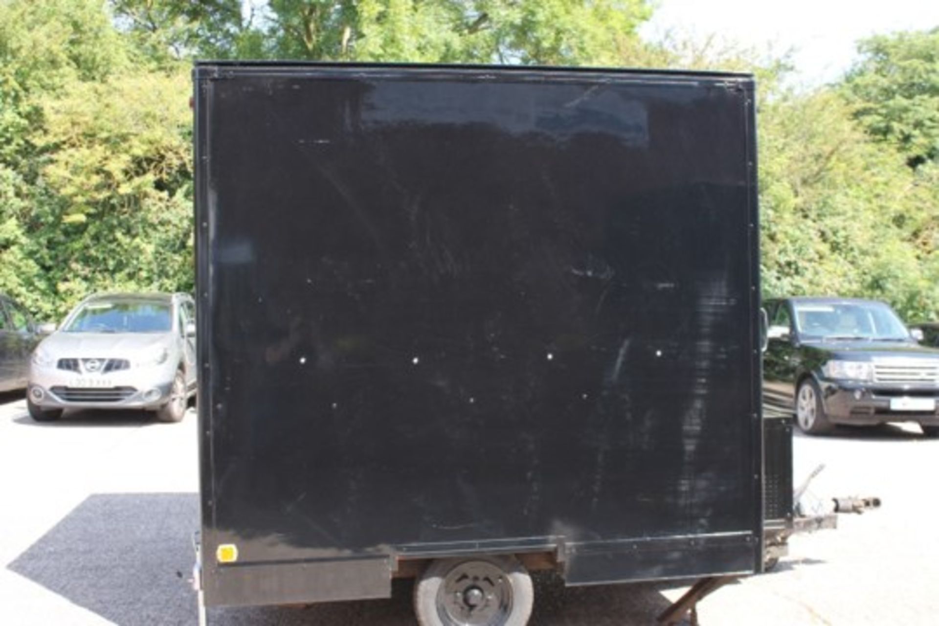 Catering Trailer – Black – 7ft x 5ft – Refurbished - NO VAT   Completely re-wired: New fuse box - Image 3 of 7