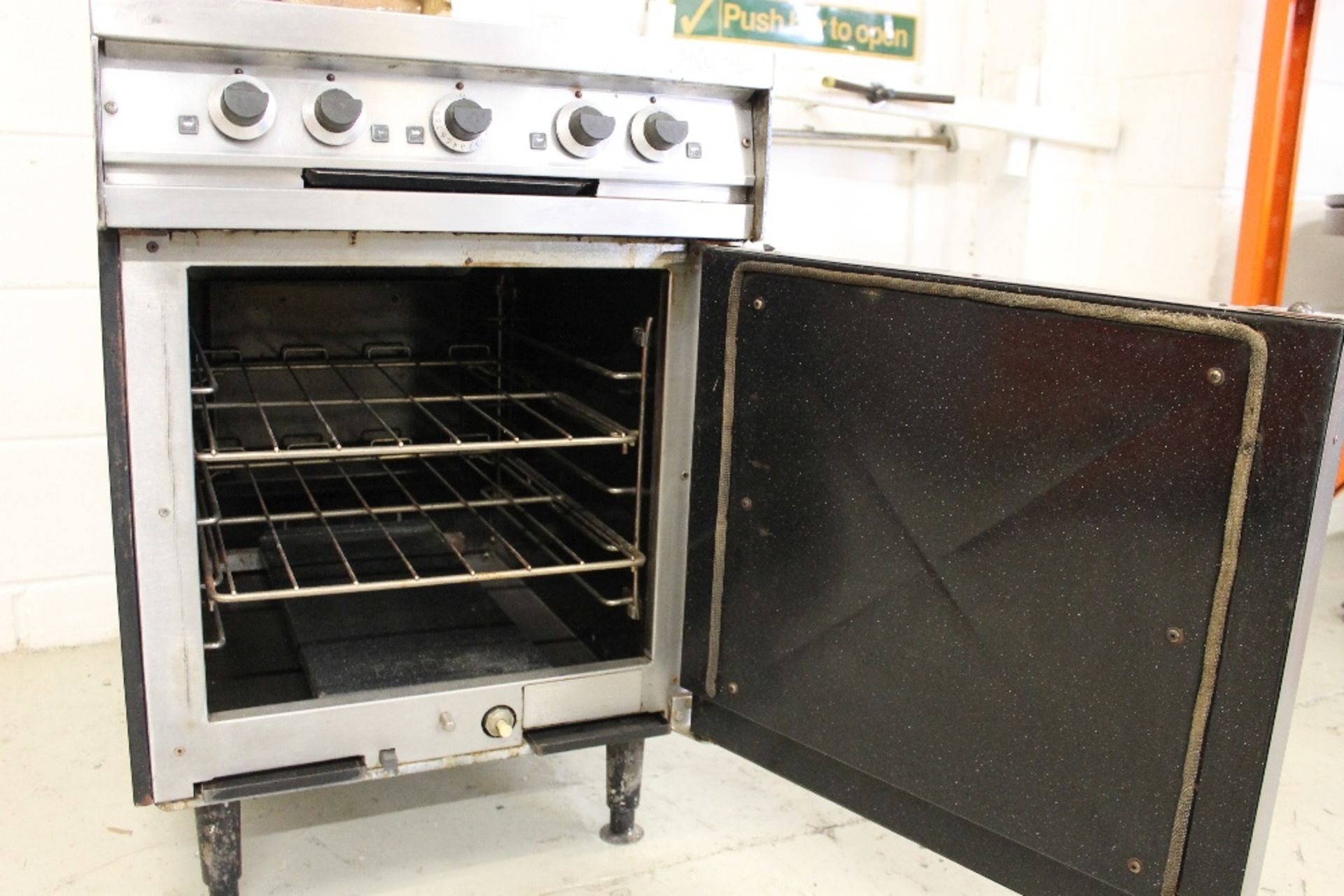 Falcon Dominator Four Burner Cooker & Oven + Over Head Grill missing grill rack - Image 2 of 3