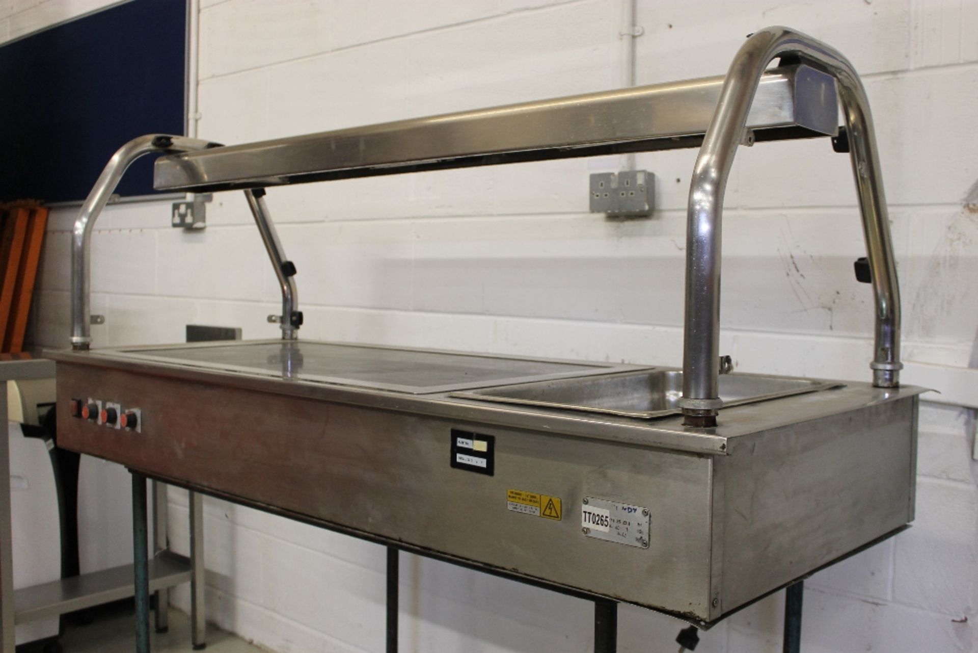 Grundy Hot Plate / Carvery with Heat Lamps + Bain Marie W158cm x H65cm x D65cm - Image 2 of 3