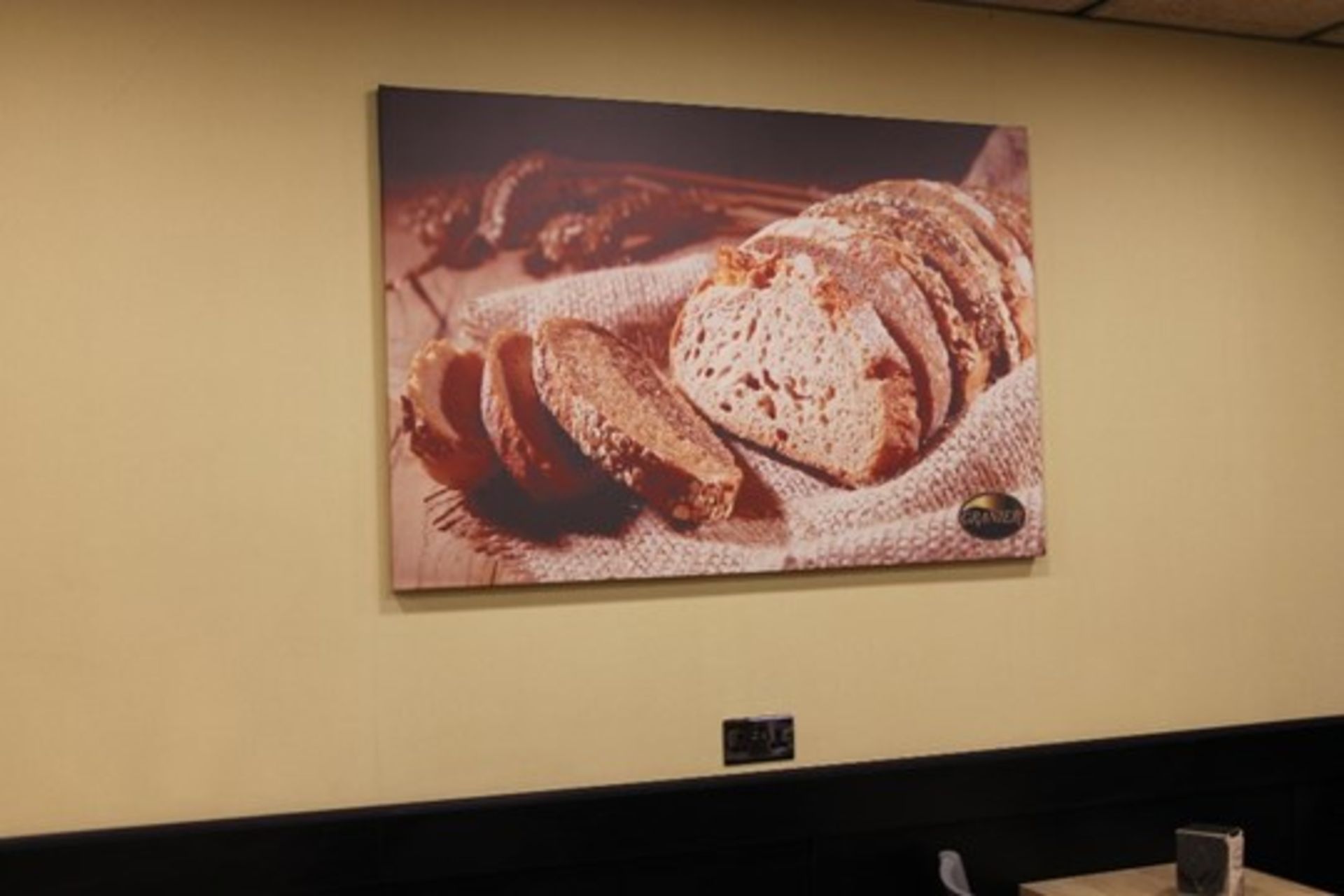 Four Bakery / Café Canvas Wall Prints -W130cm x H90cm