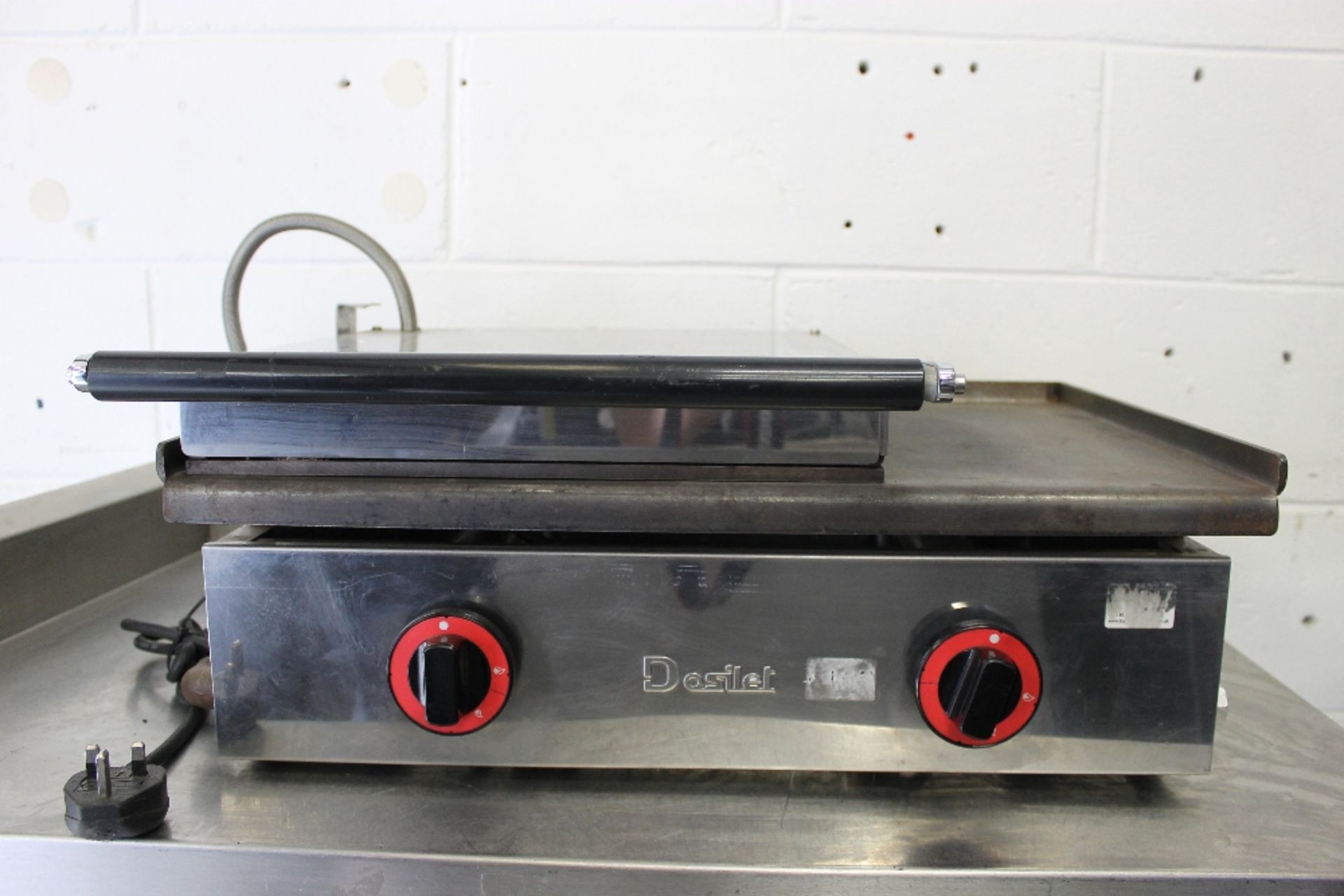 Dualit Large Panini Grill -Ribbed Top Plate – Flat Bottom Plate -1ph – Tested Working - Image 2 of 3