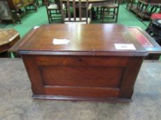 Small oak & mahogany chest