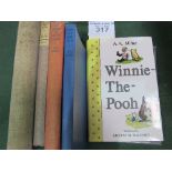 A A Milne: A collection of 7 books by the author from the 1920's - 1970's including Winnie The Pooh,