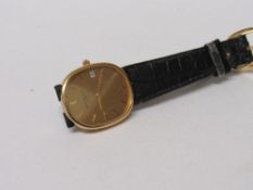 Patek Phillippe watch, 18ct gold buckle, stamped Patek Phillippe, in original box. Estimate £1,500-