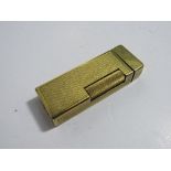Dunhill gold plated lift arm lighter. Estimate £45-60