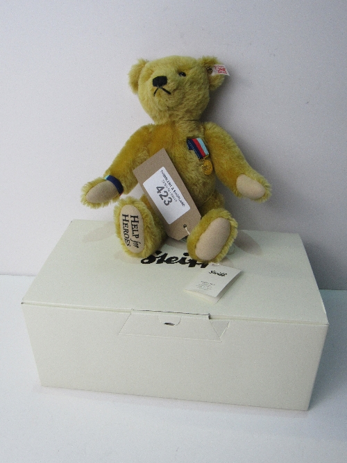 Steiff 'Help for Heroes' bear. Estimate £50-60