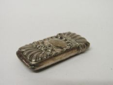 925 silver vesta case. Estimate £18-25