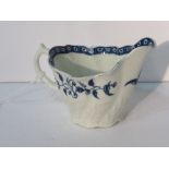 18thC Royal Worcester cream and blue jug