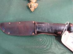 Original US WII Navy USN Mari fighting knife by Camillus, New York