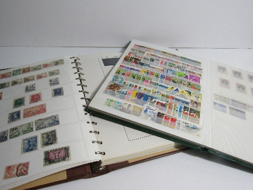 Box of stamps in 9 albums, World ranges. Estimate £40-50.
