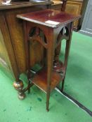 Mahogany Arts & Crafts Jardiniere stand. Estimate £15-20.