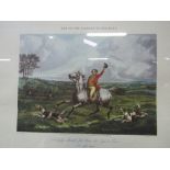 Pair of Henry Alken hand coloured hunting scenes, circa 1820's. Estimate £10-20.