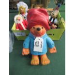 5 small puppets & a 1974 rubber Paddington Bear figure.  Estimate £10-15.