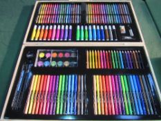 180 piece boxed art set, new.  Estimate £12-18.