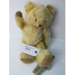 Large mohair bear & miniature mohair bear. Estimate £20-30.